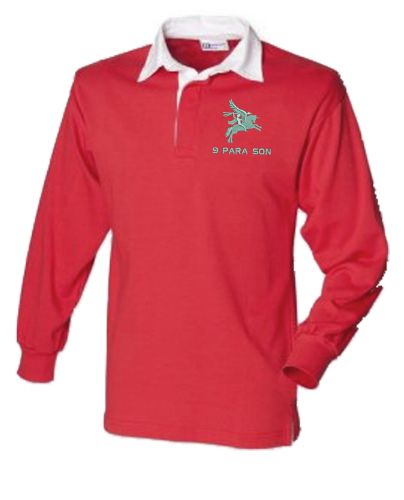9 Para Sqn Embroidered Plain Rugby Shirt